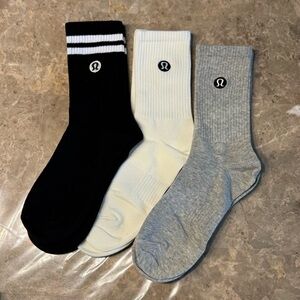 New Women’s Lululemon Athletica Socks 
3 pairs 
Fits sizes 6-11